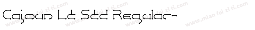 Cajoun LT Std Regular字体转换